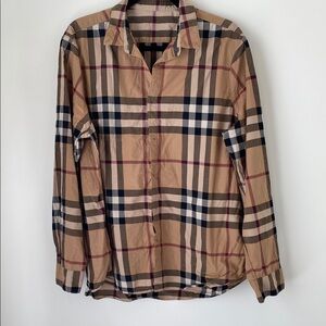 Plaid Button-Up Shirt